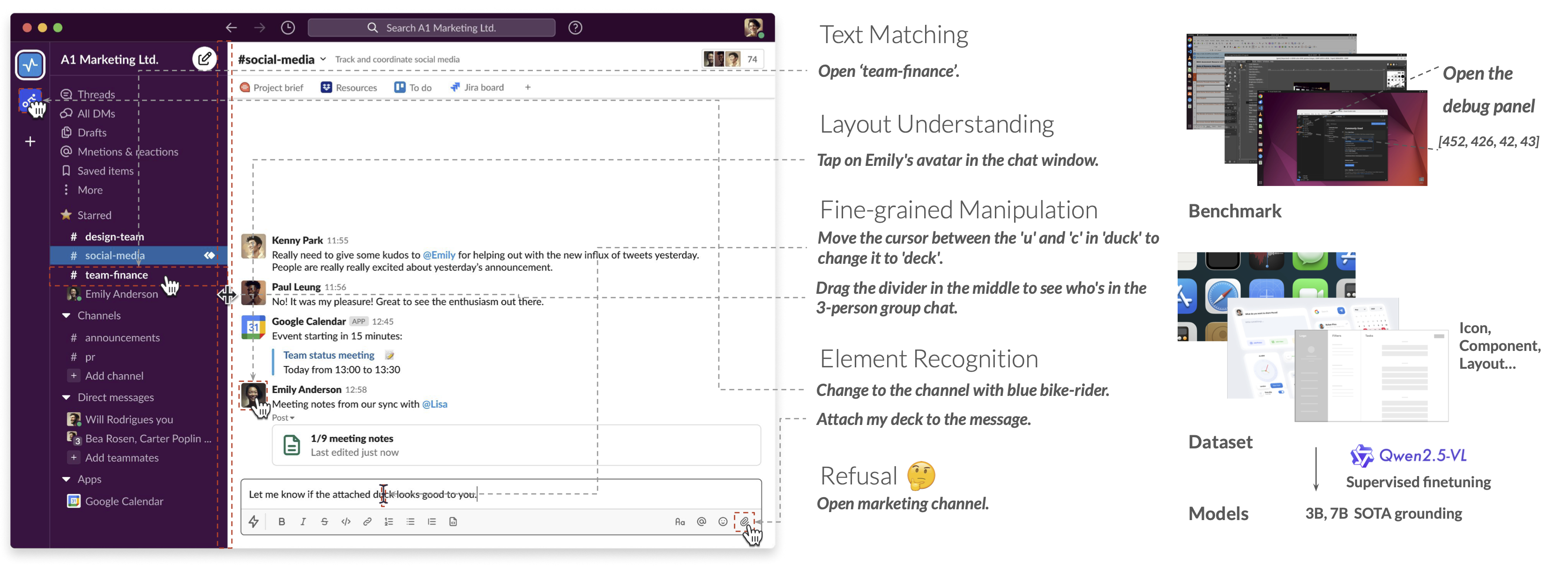 Scaling Computer-Use Grounding via User Interface Decomposition and Synthesis